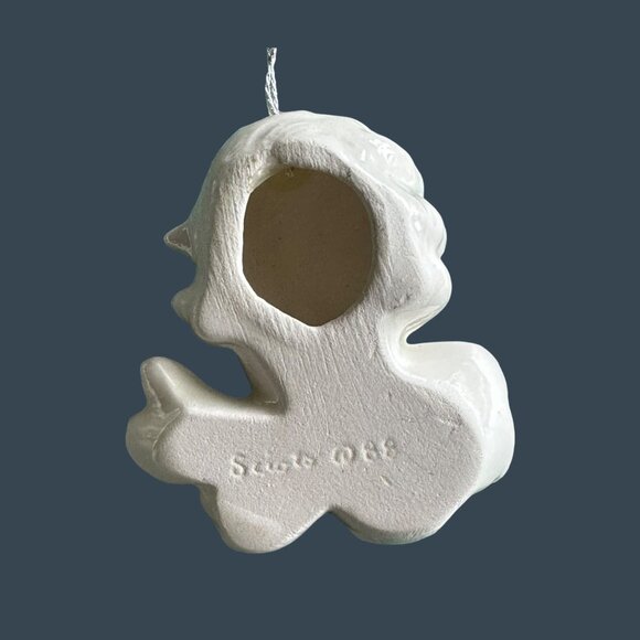 Set of 25 Scioto Ceramic Pearlized Baby Angel Face Christmas Ornaments +3 Angels - Picture 3 of 5